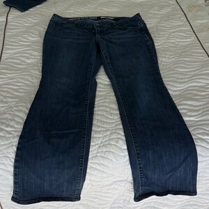 DKNY Indigo Wide Leg Jeans